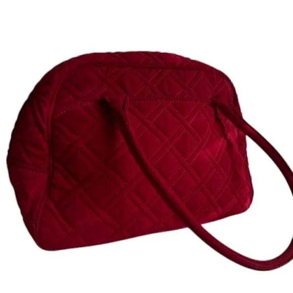 Women's Vera Bradley Red Quilted Purse (Shoulder Bag) - Picture 4 of 7
